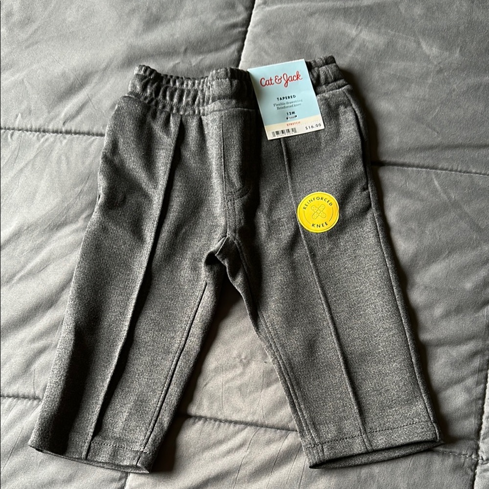 Cat & Jack Gray Pants Relaxed Fit